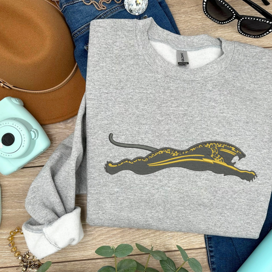 Old School Jaguar Embroidered Sweatshirt