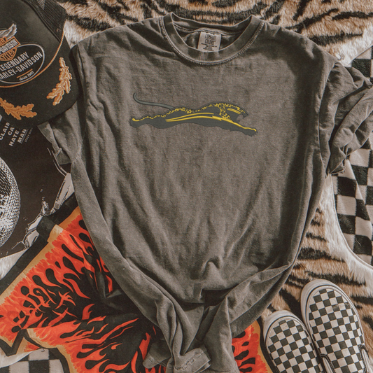 Old School Vintage Jaguar Logo Embroidered T-Shirt